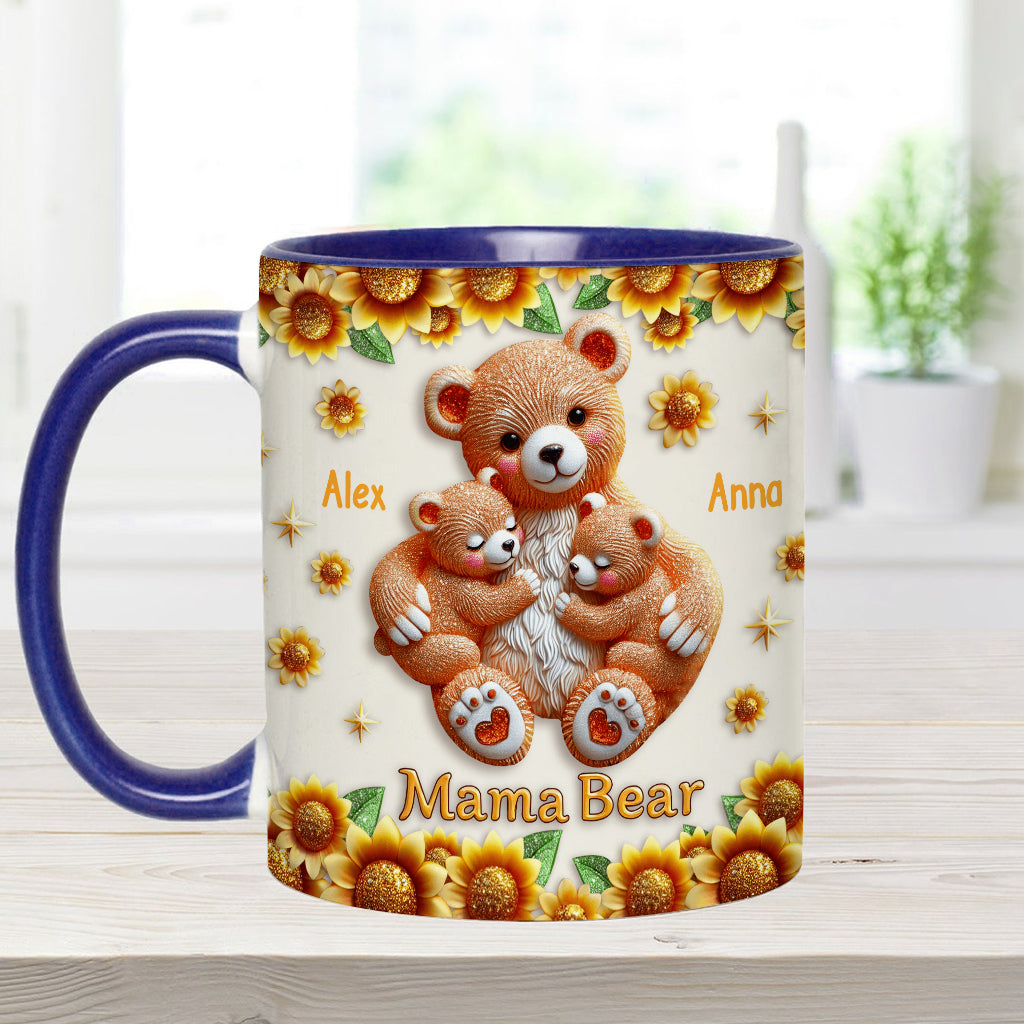 Mama Bear - Personalized Mother Accent Mug