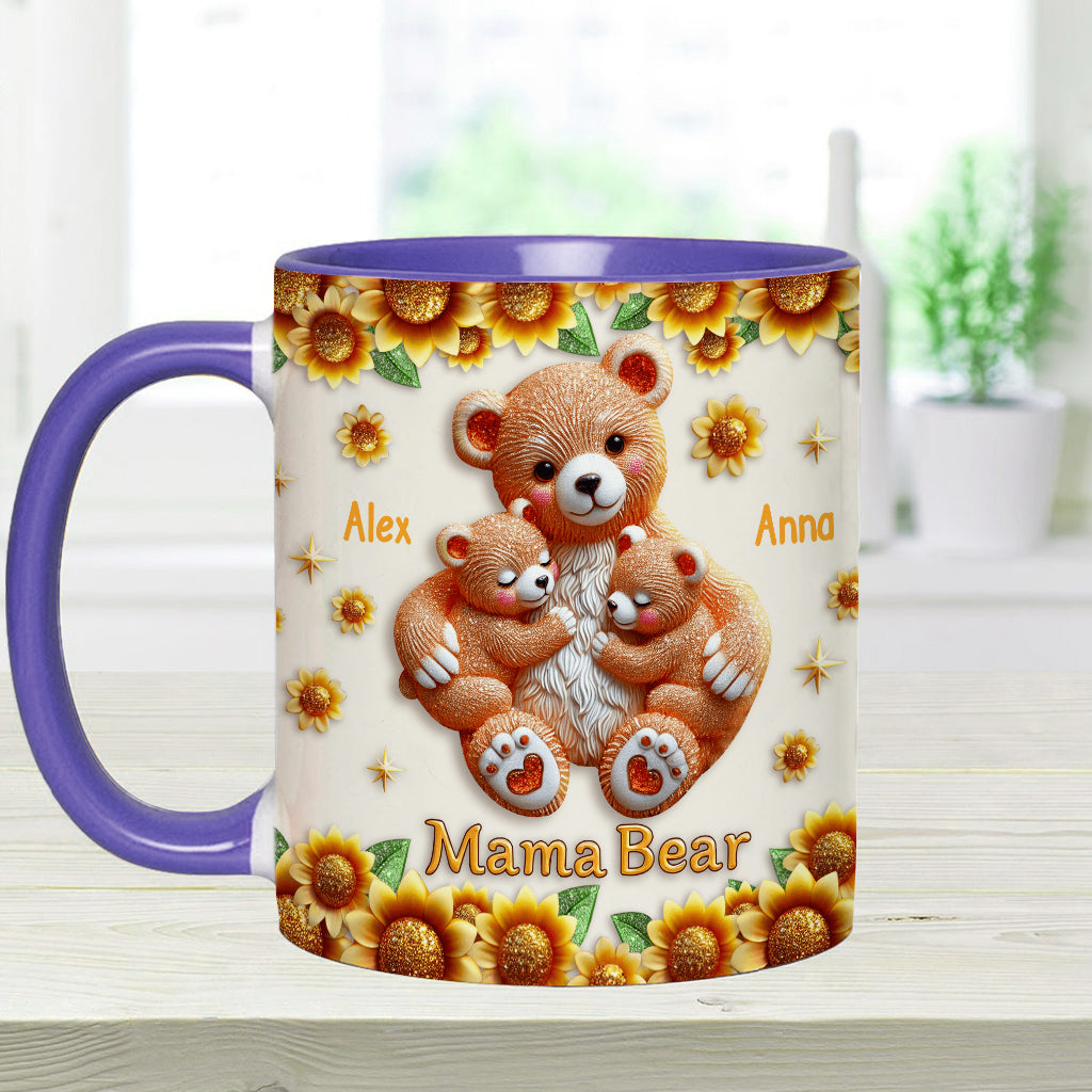 Mama Bear - Personalized Mother Accent Mug