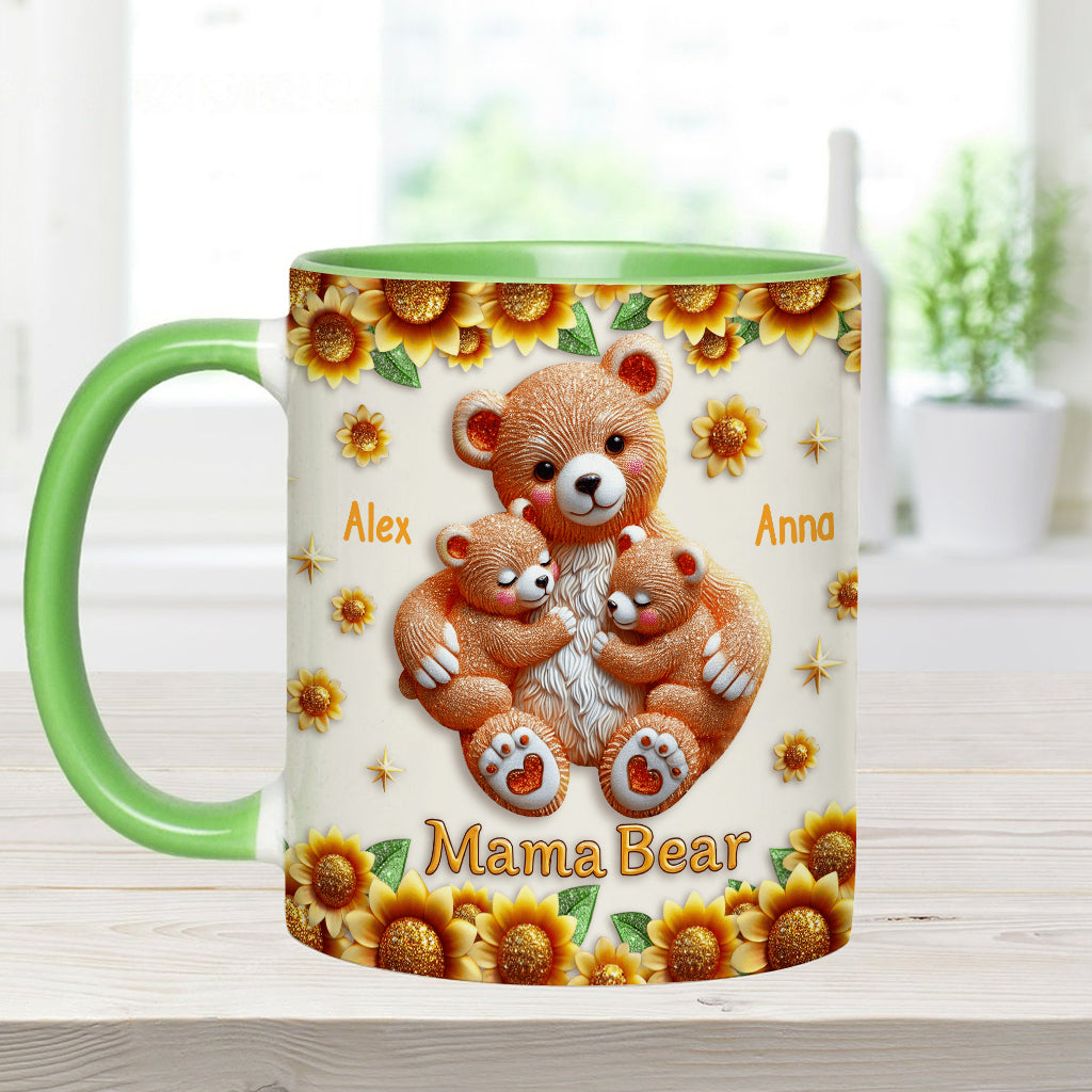 Mama Bear - Personalized Mother Accent Mug
