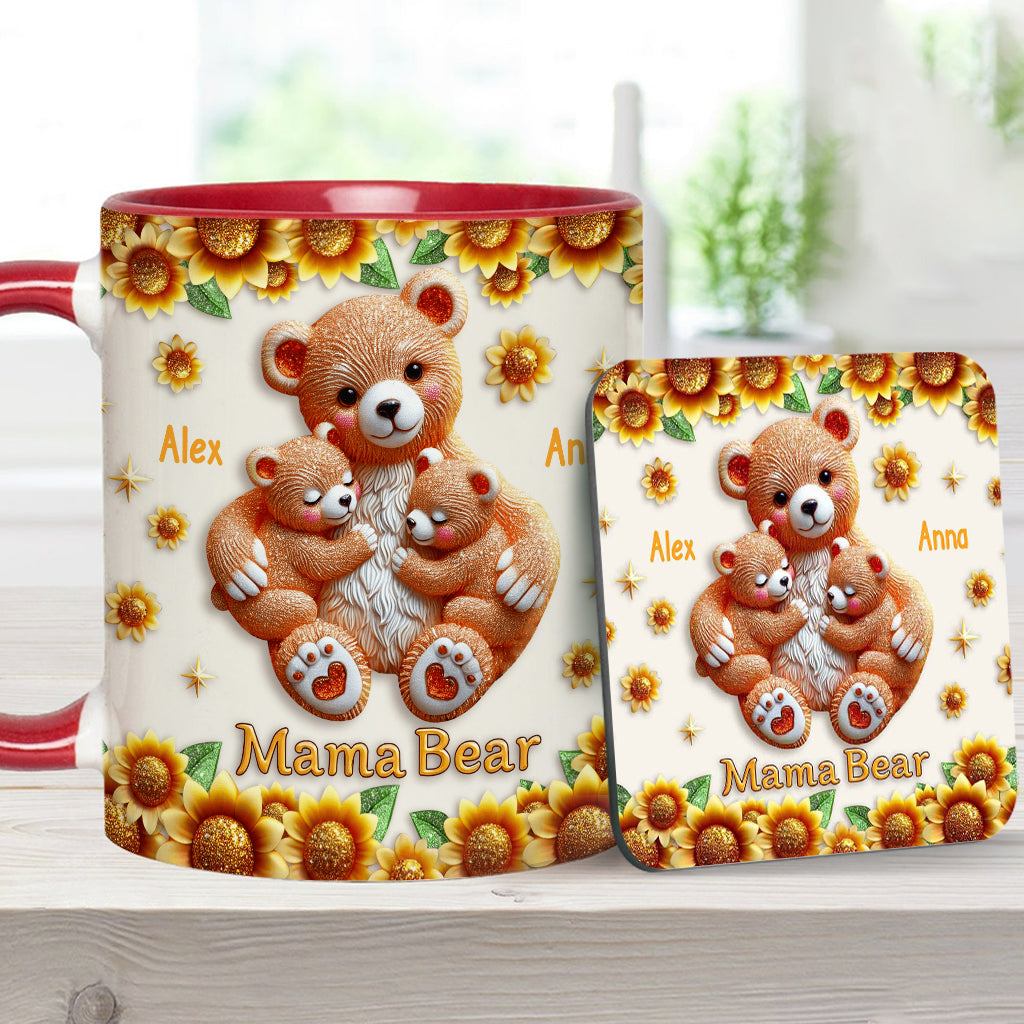 Mama Bear - Personalized Mother Accent Mug