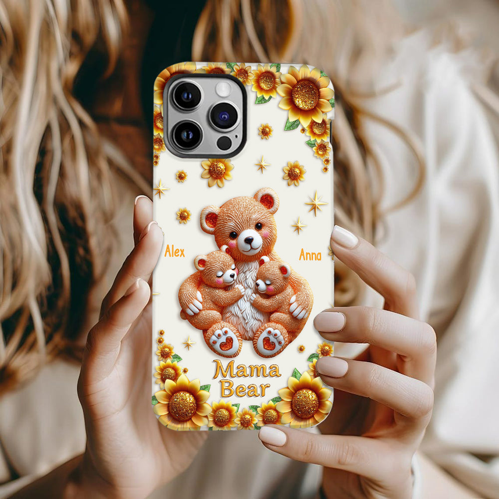 Mama Bear - Personalized Mother Full Print Phone Case