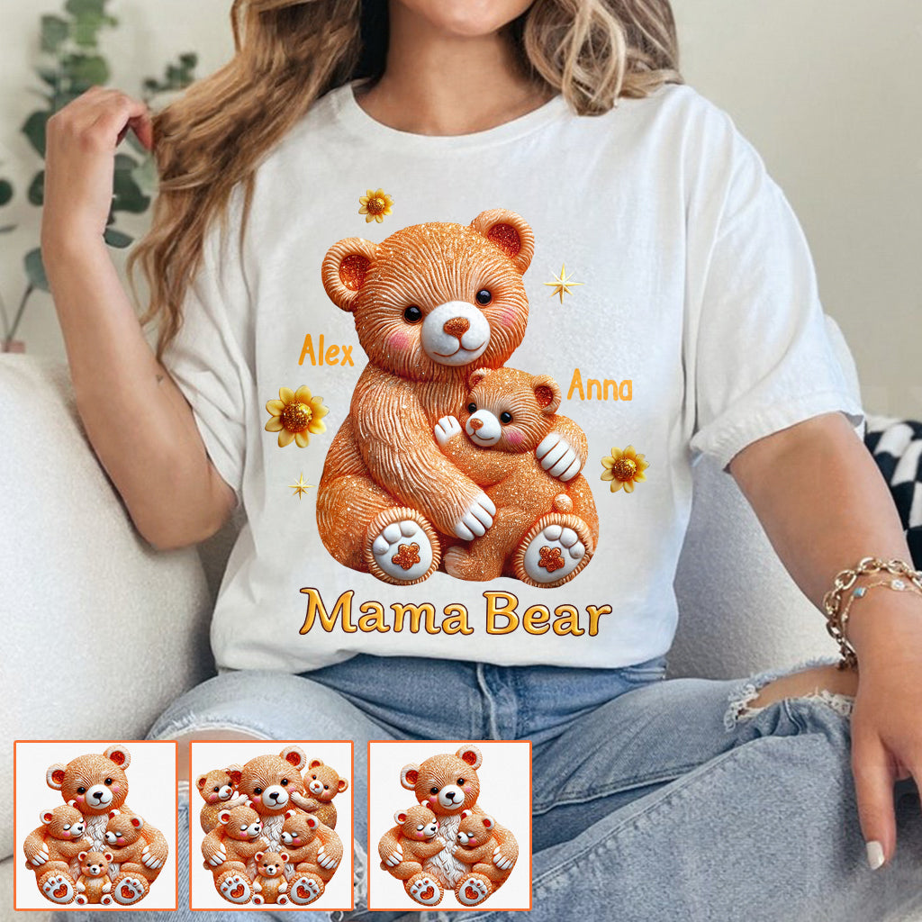 Mama Bear - Personalized Mother T-shirt And Hoodie