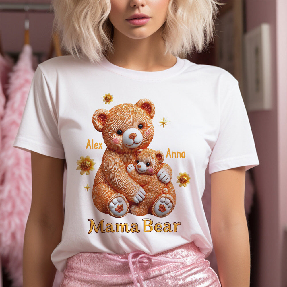 Mama Bear - Personalized Mother T-shirt And Hoodie