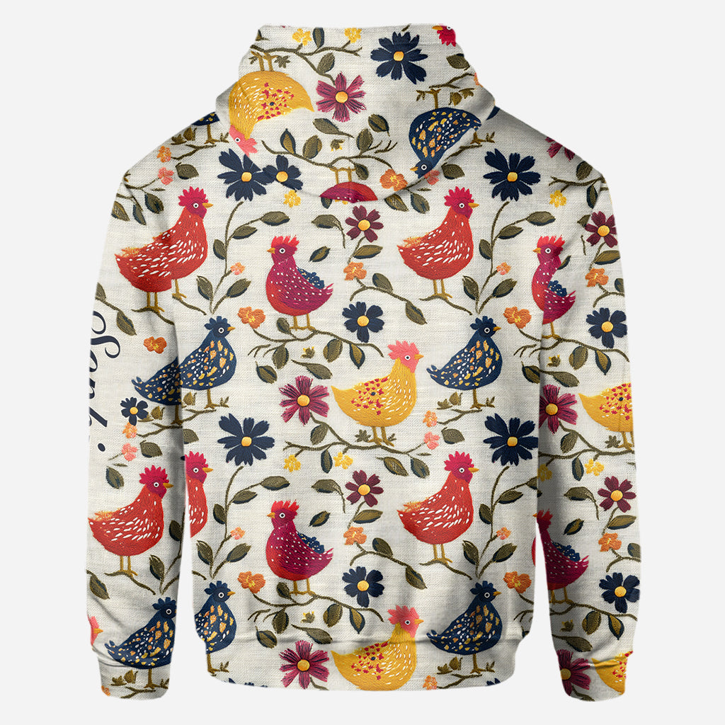 Hühnerliebhaber - Personalisiertes T-Shirt mit Hühnermotiv