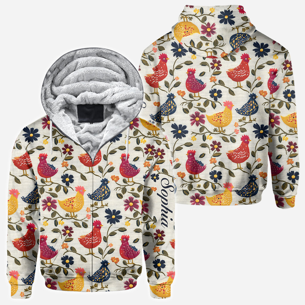 Hühnerliebhaber - Personalisiertes T-Shirt mit Hühnermotiv