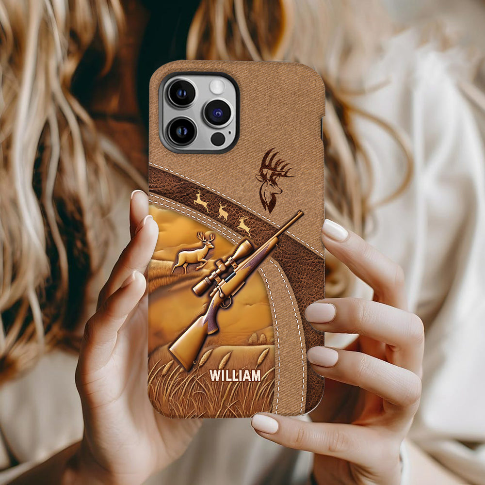 Passionné de chasse - Coque de téléphone personnalisée avec motif intégral sur le thème de la chasse