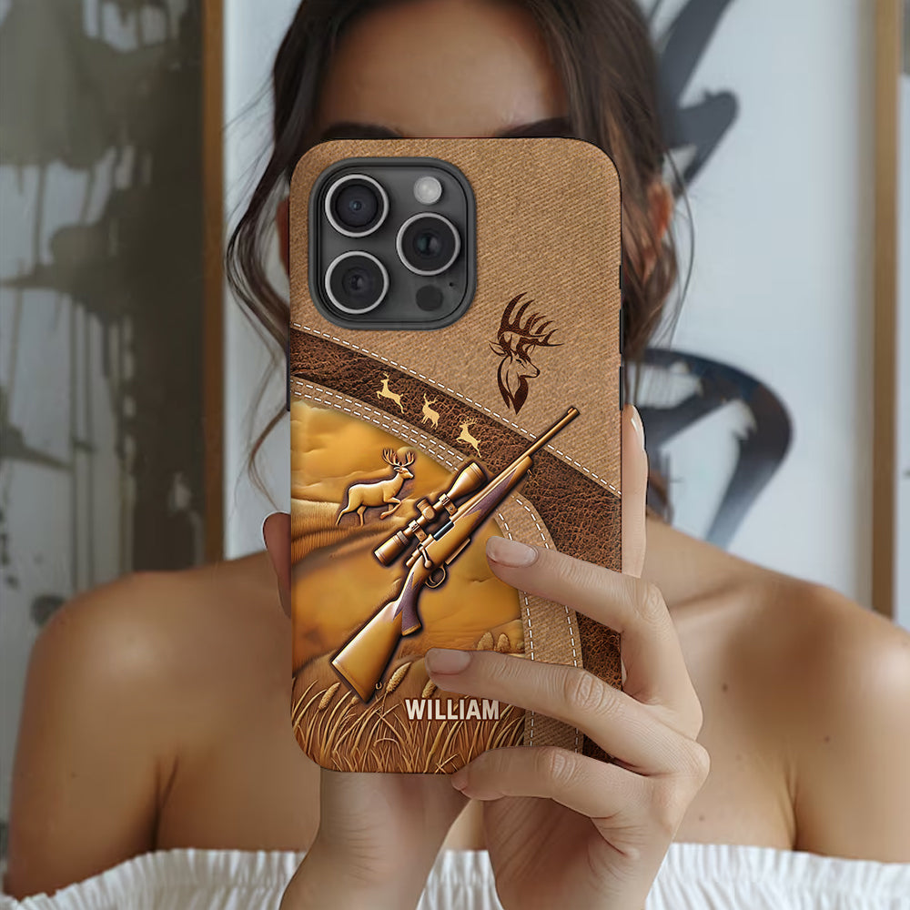 Passionné de chasse - Coque de téléphone personnalisée avec motif intégral sur le thème de la chasse
