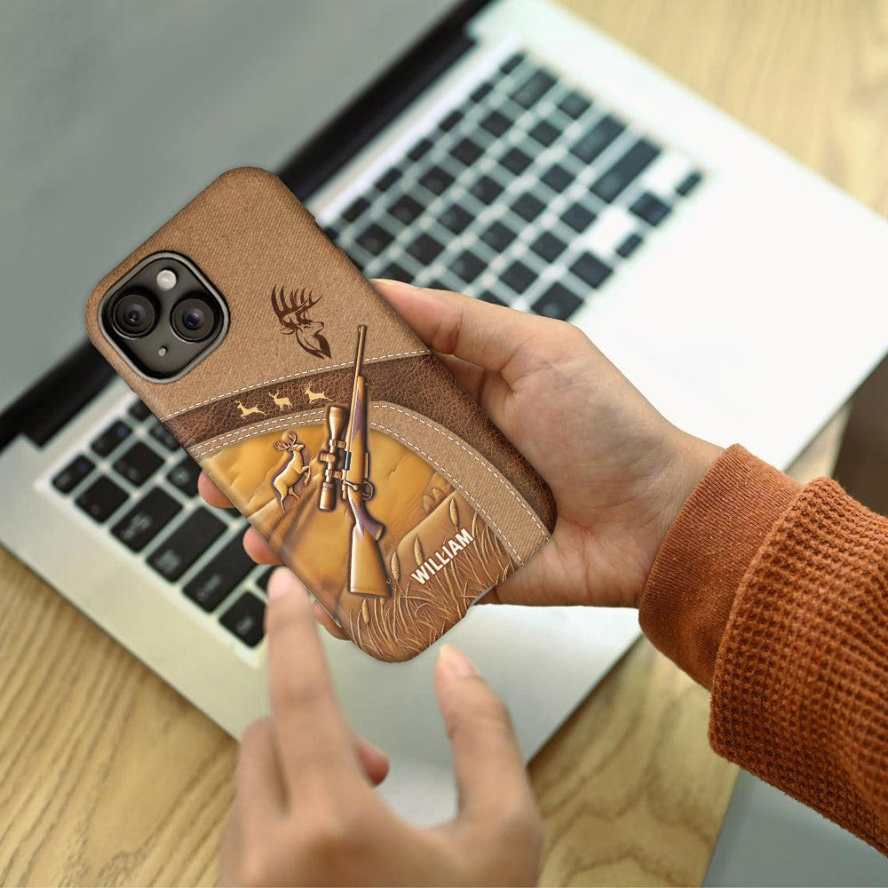 Passionné de chasse - Coque de téléphone personnalisée avec motif intégral sur le thème de la chasse