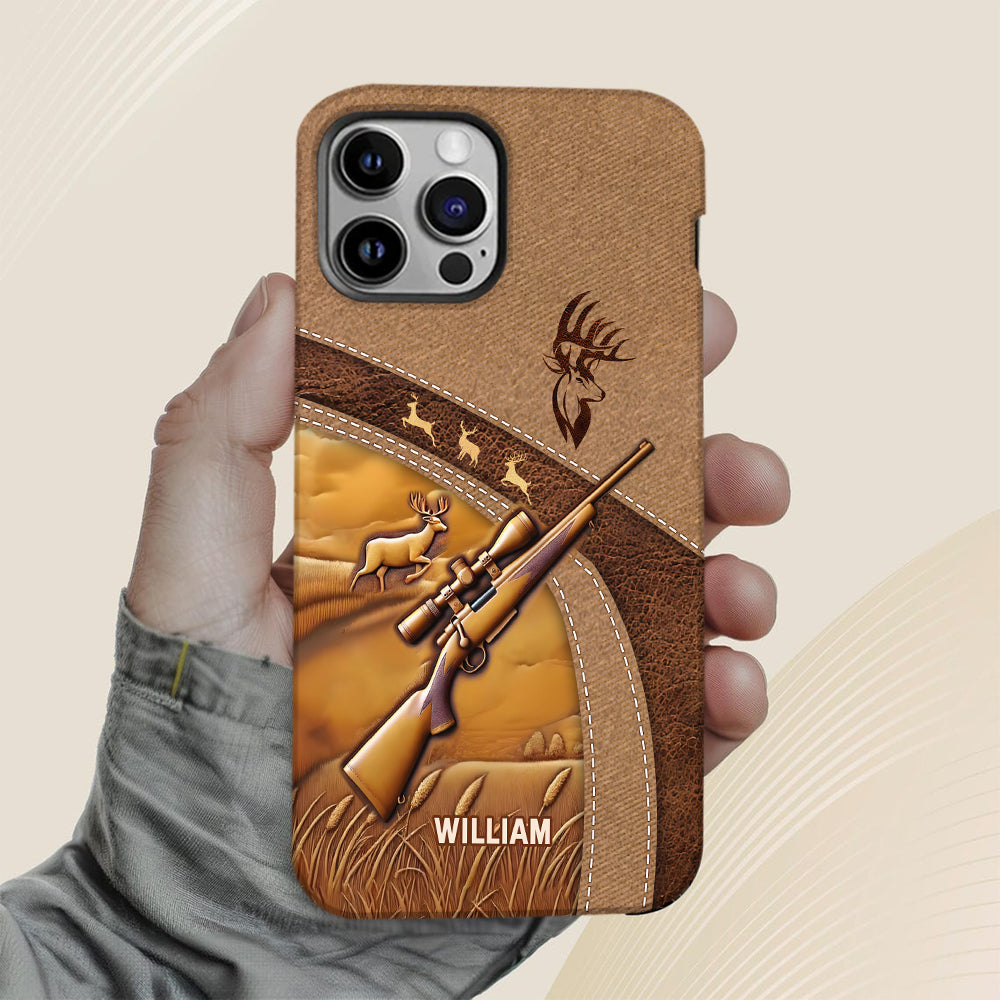 Passionné de chasse - Coque de téléphone personnalisée avec motif intégral sur le thème de la chasse
