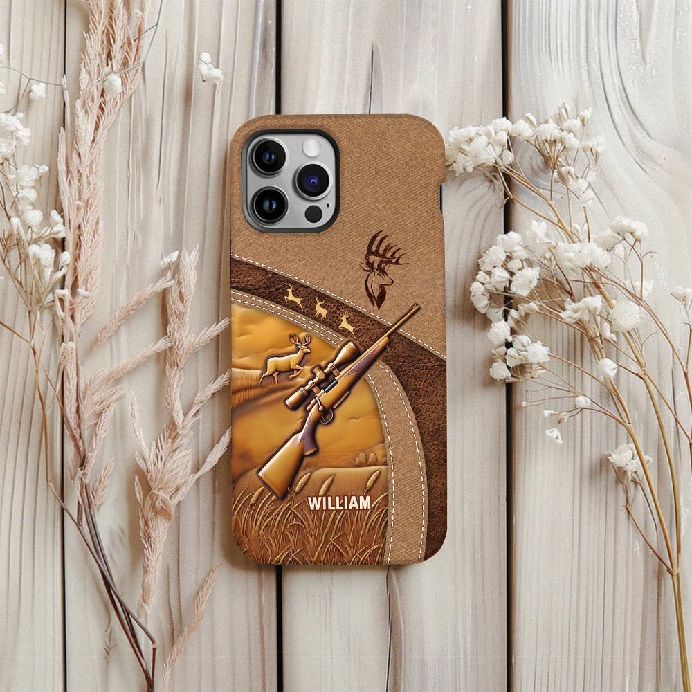 Passionné de chasse - Coque de téléphone personnalisée avec motif intégral sur le thème de la chasse