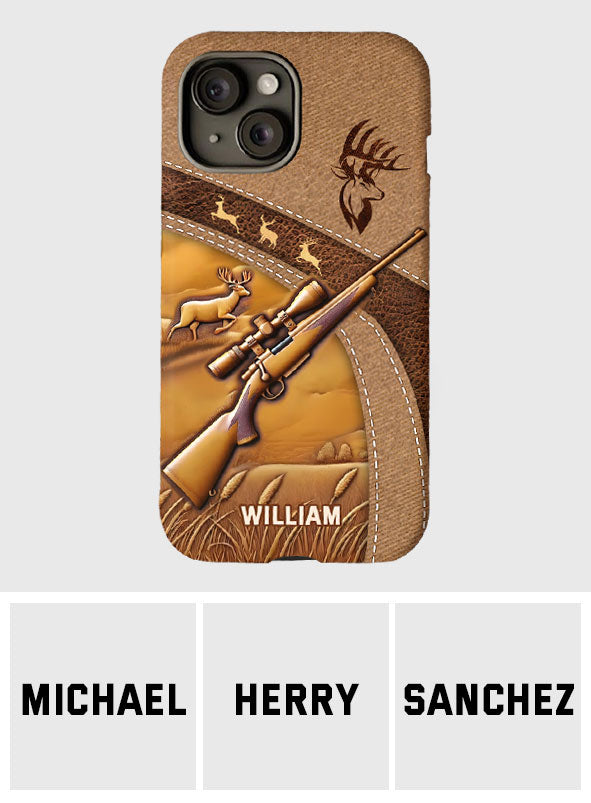 Passionné de chasse - Coque de téléphone personnalisée avec motif intégral sur le thème de la chasse
