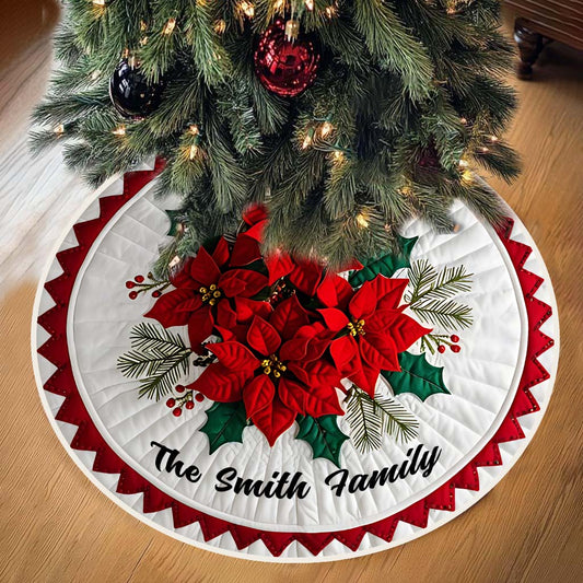 Frohe Weihnachten – Personalisierte Baumdecke für die Familie