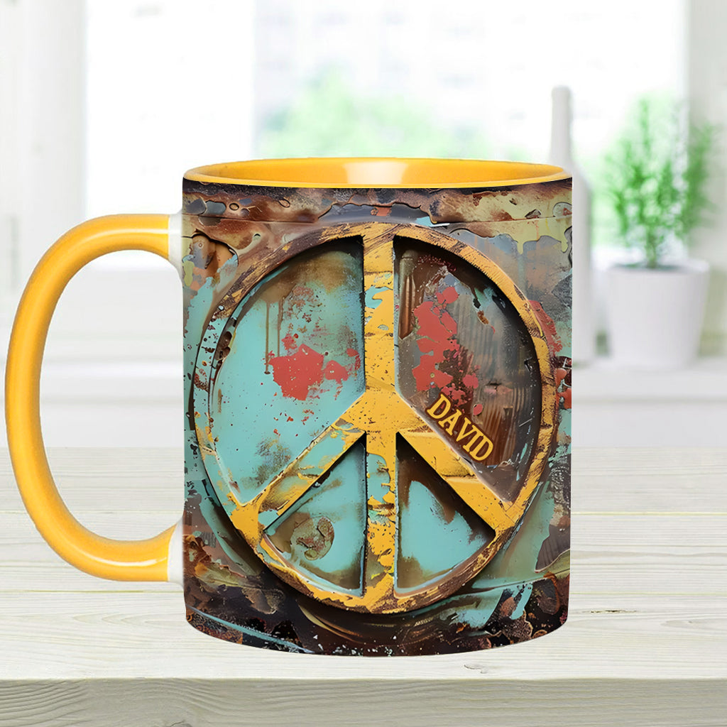Hippie Soul – Personalisierte Tasse mit Hippie-Akzent