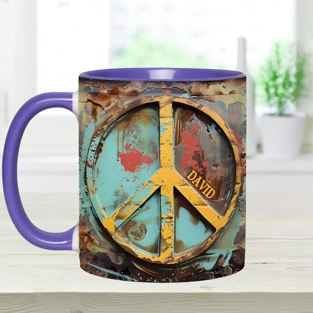 Hippie Soul – Personalisierte Tasse mit Hippie-Akzent