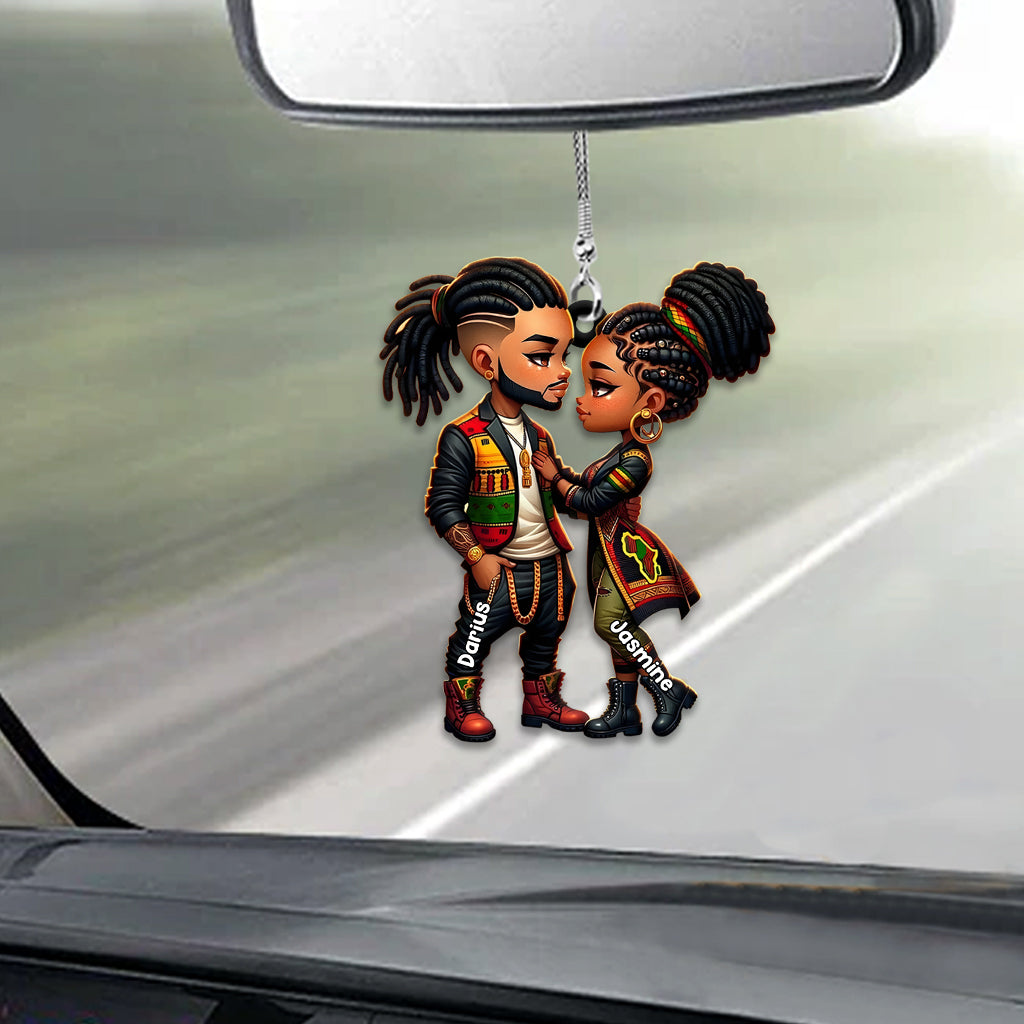 You Are My King & I Am Your Queen - Personalized African American Car Ornament