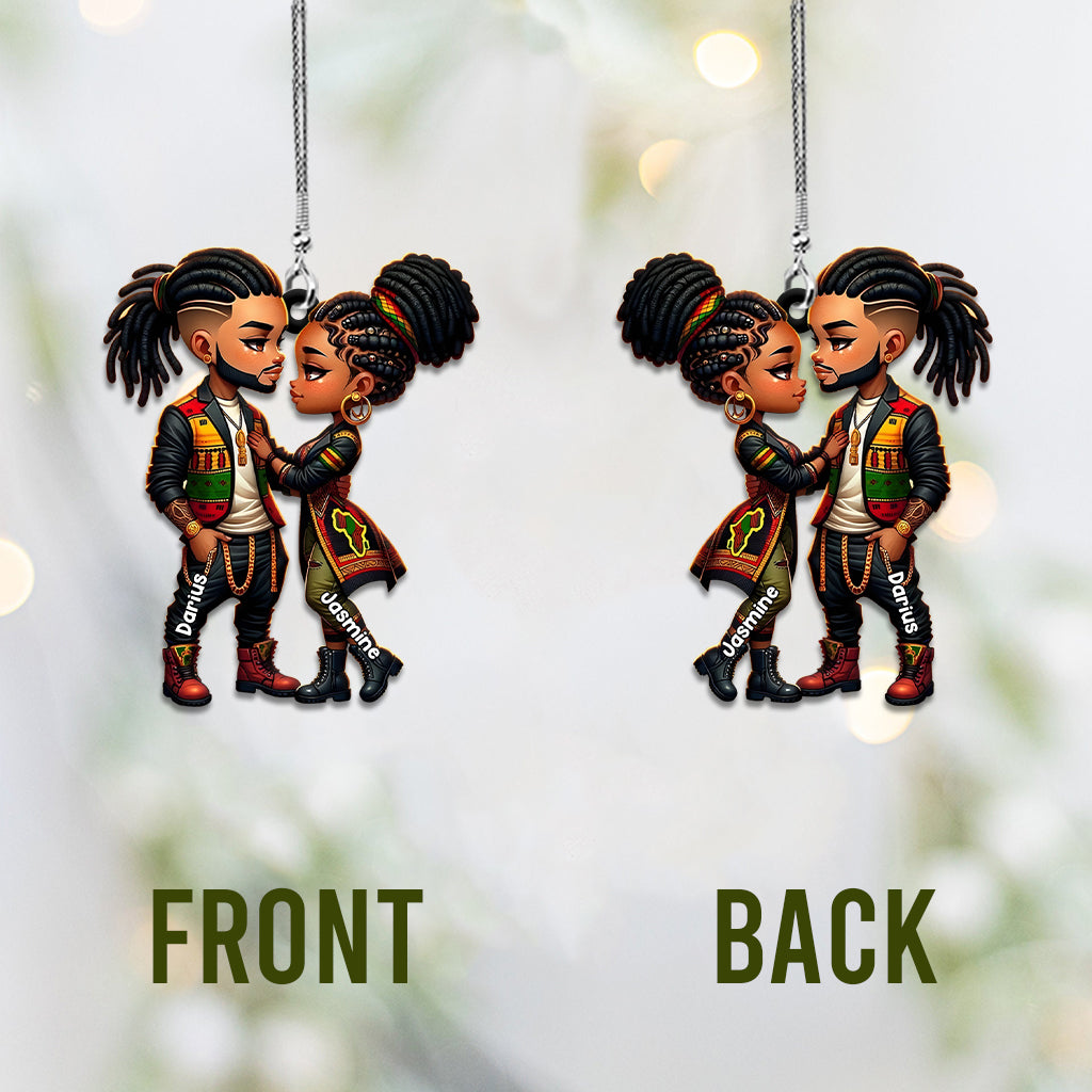 You Are My King & I Am Your Queen - Personalized African American Car Ornament