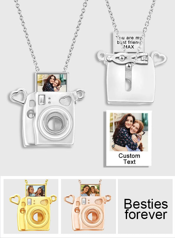 Personalized Photo Engraved Camera Pendant