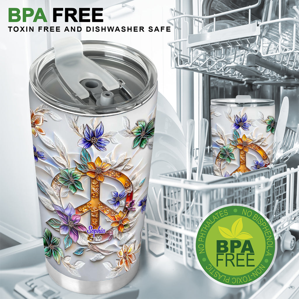Pure Peace – Personalisierter Hippie-Becher