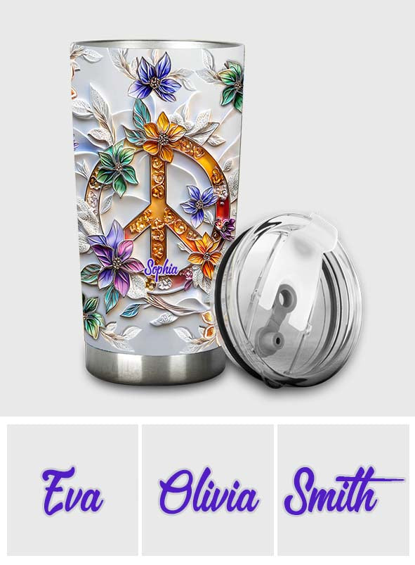 Pure Peace – Personalisierter Hippie-Becher