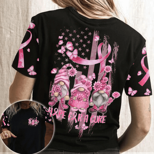 Gnomes de l'espoir pour la guérison - T-shirt et sweat à capuche « Sensibilisation au cancer du sein » 0822