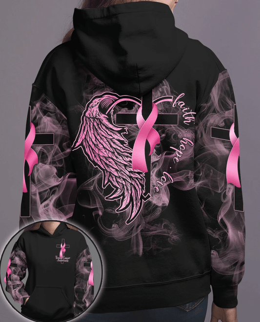 Foi, Espoir, Amour - T-shirt et sweat à capuche « Sensibilisation au cancer du sein » 0822
