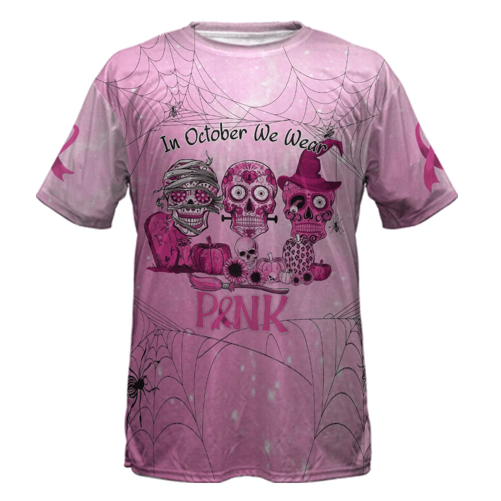 En octobre, on porte du rose - T-shirt et sweat à capuche pour la sensibilisation au cancer du sein 0822