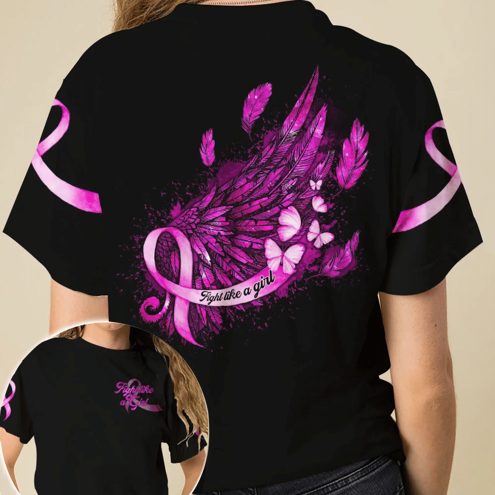 Combattez comme une fille - T-shirt et sweat à capuche « Sensibilisation au cancer du sein » 0822