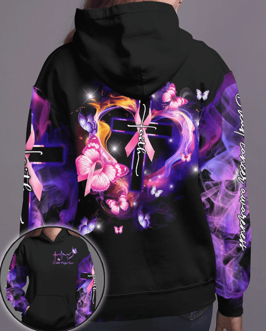 Butterfly Faith - T-shirt et sweat à capuche intégral de sensibilisation au cancer du sein 0822