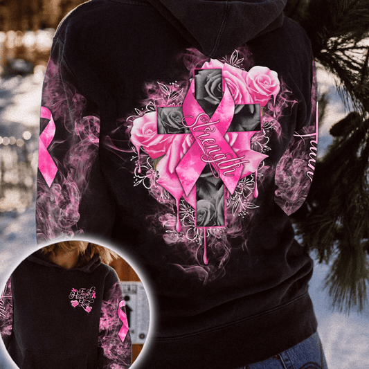 Foi, Espoir, Amour - T-shirt et sweat à capuche « Sensibilisation au cancer du sein » 0822
