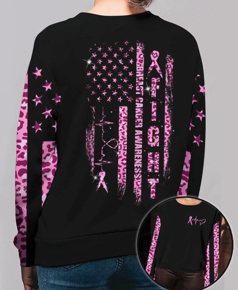 Kampf gegen Brustkrebs mit Leopardenmuster in Pink – T-Shirt und Hoodie zur Sensibilisierung für Brustkrebs (0822)