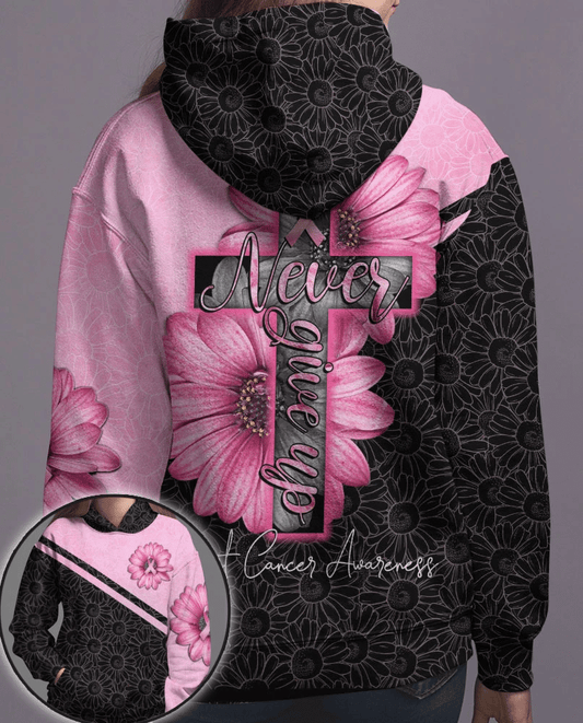 T-shirt et sweat à capuche Daisy Pink Breast Cancer - Sensibilisation au cancer du sein (0822)