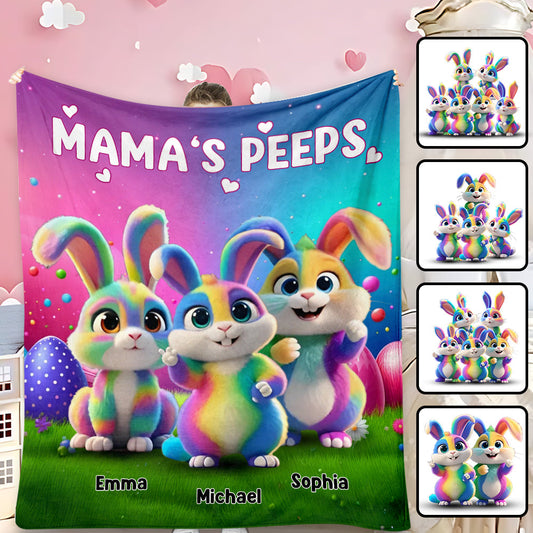 Grandma's Peeps - Personalized Grandma Blanket