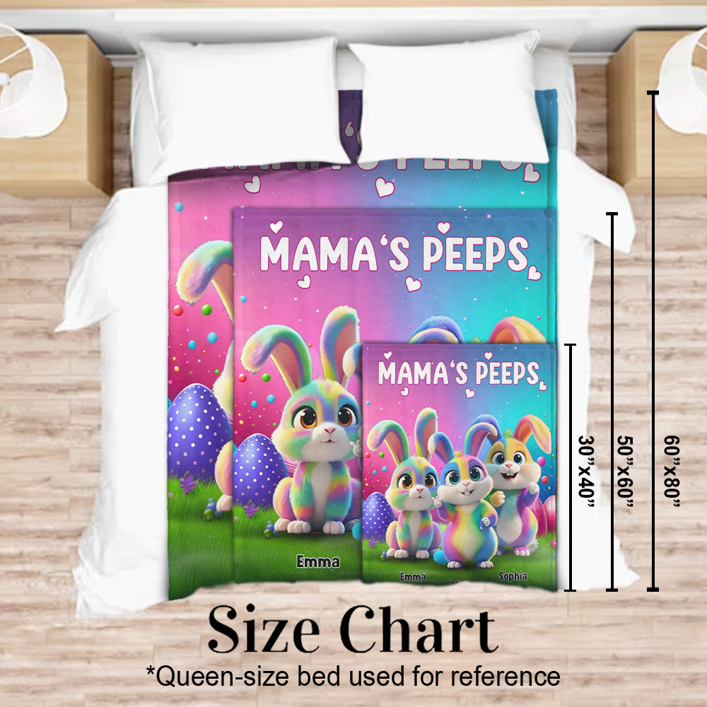 Grandma's Peeps - Personalized Grandma Blanket