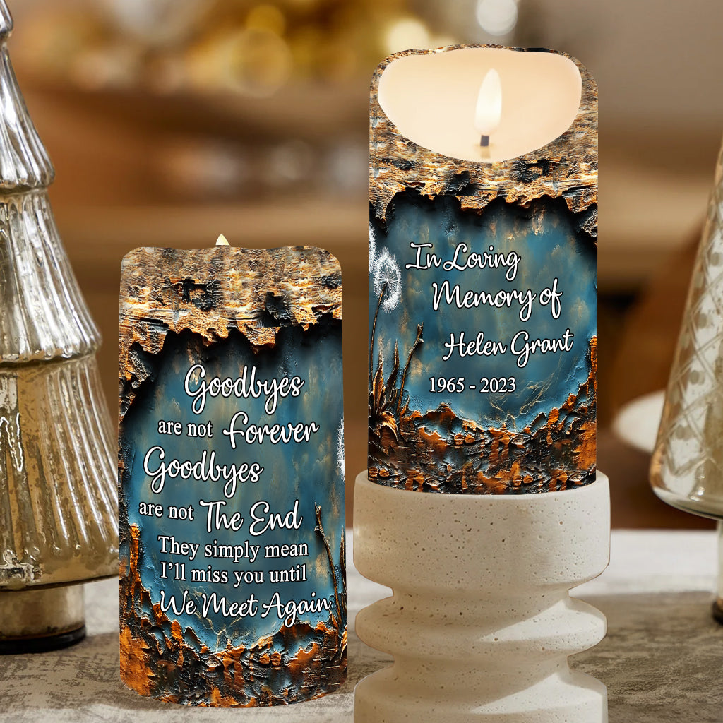 In Loving Memory - Personalized Memorial Flameless Candle