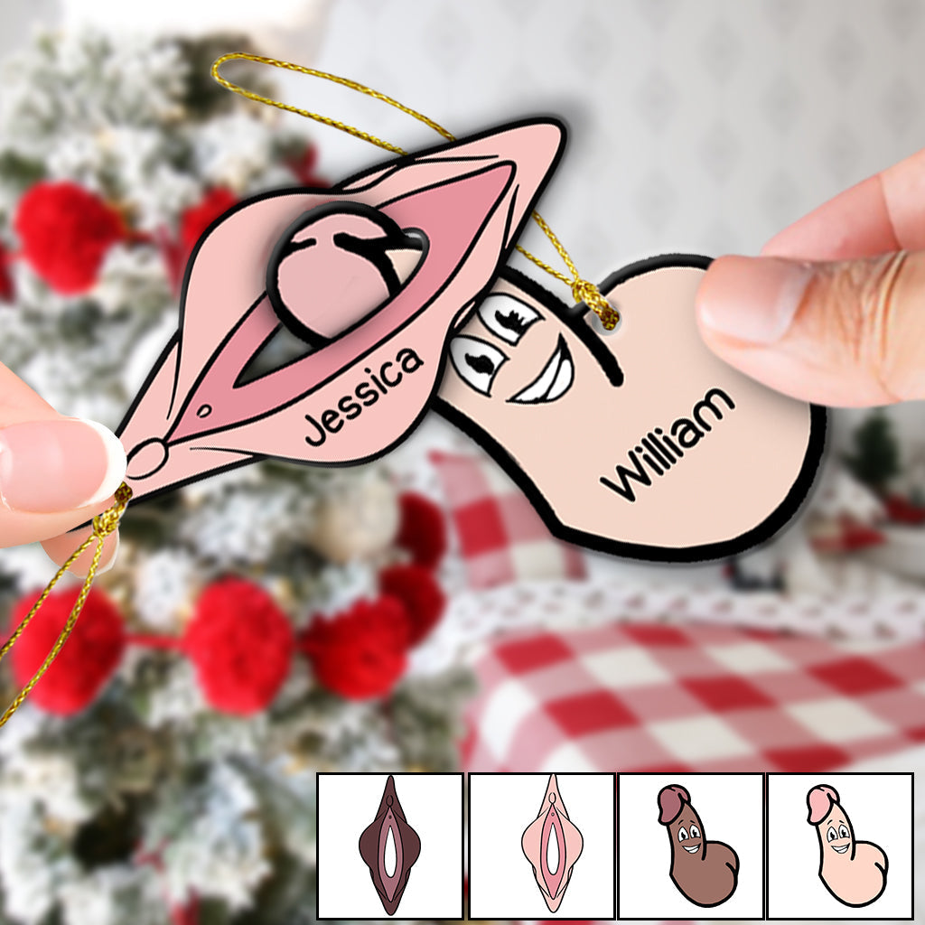 Couple Perfect Match - Personalized Couple Ornament