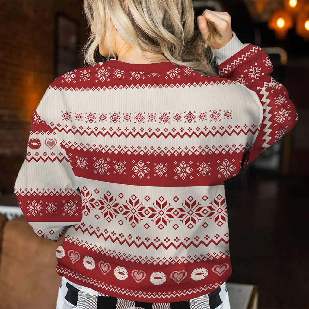 Oh What Fun It Is To Ride - Personalized Couple Ugly Sweater