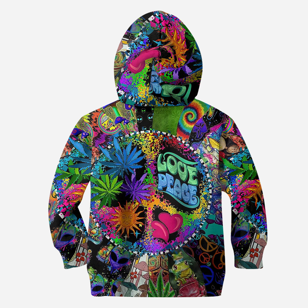 Liebe und Frieden – Personalisiertes Hippie-Shirt