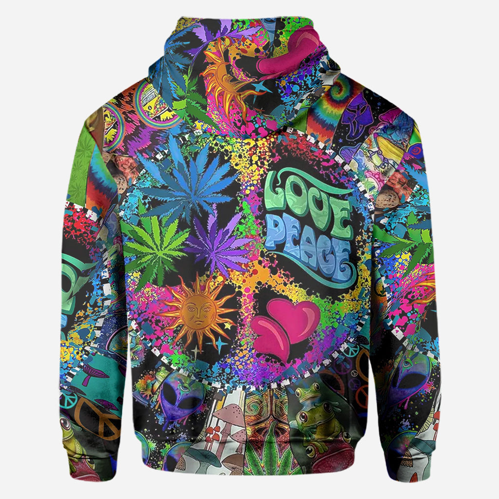 Liebe und Frieden – Personalisiertes Hippie-Shirt