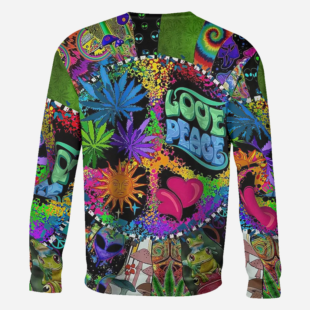 Liebe und Frieden – Personalisiertes Hippie-Shirt