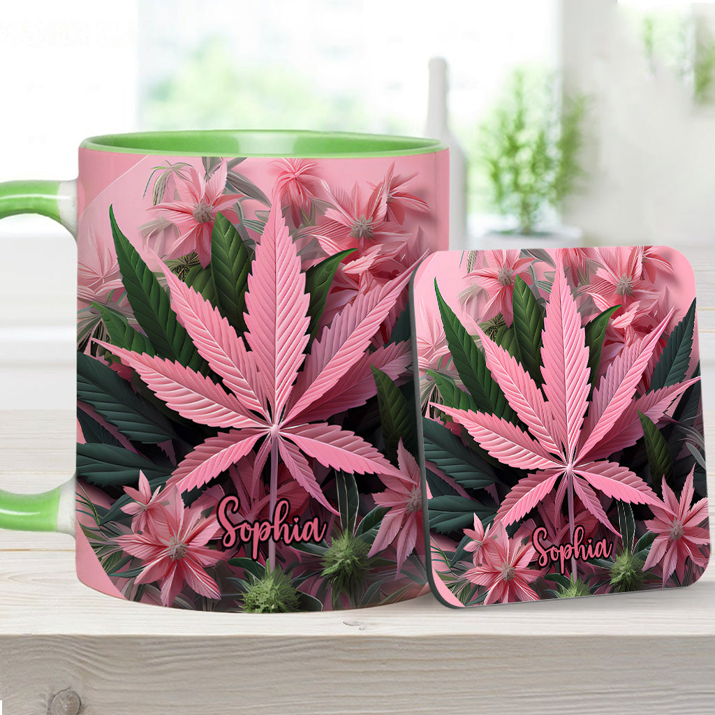 Mug personnalisé Pink Stoner Chick - Thème cannabis