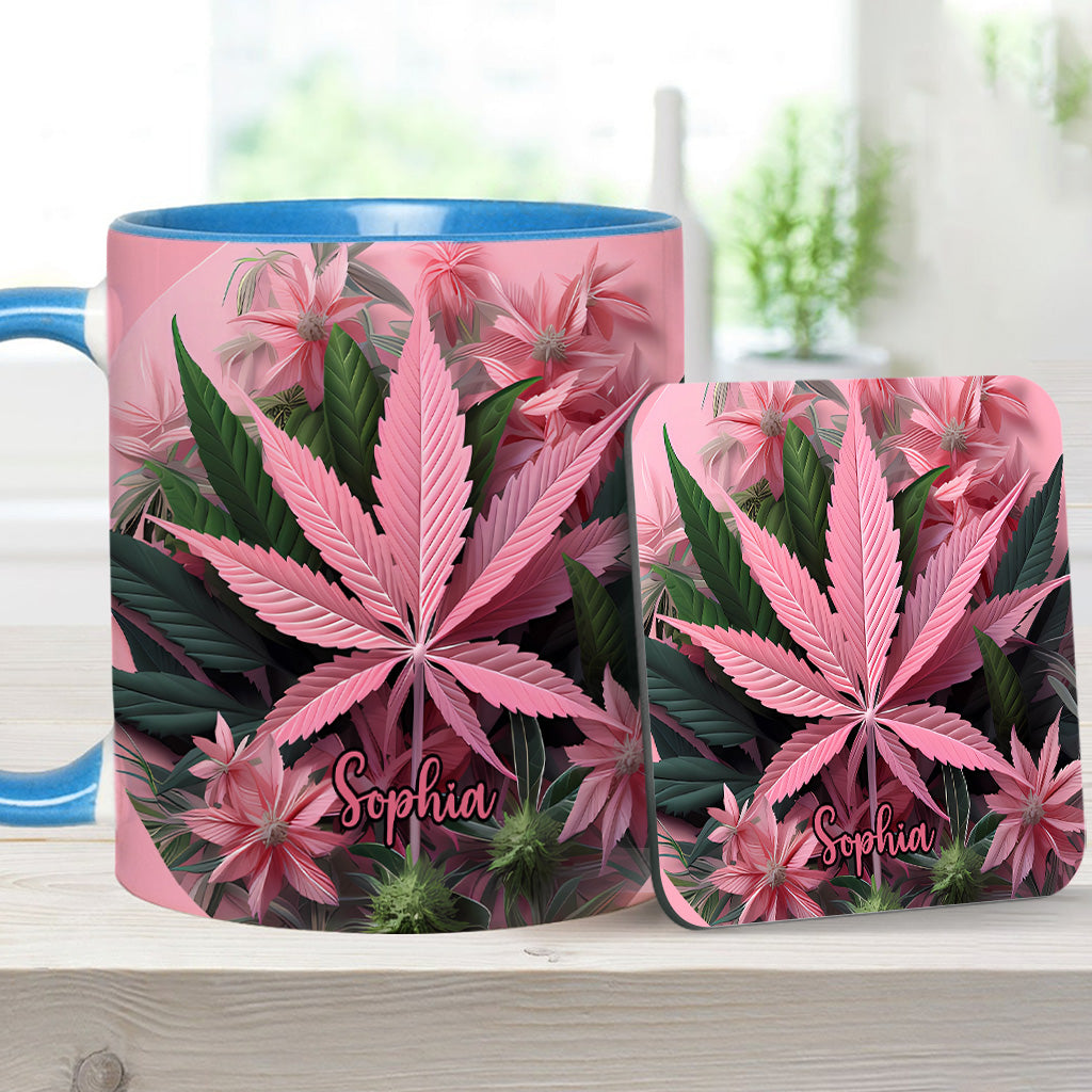 Mug personnalisé Pink Stoner Chick - Thème cannabis