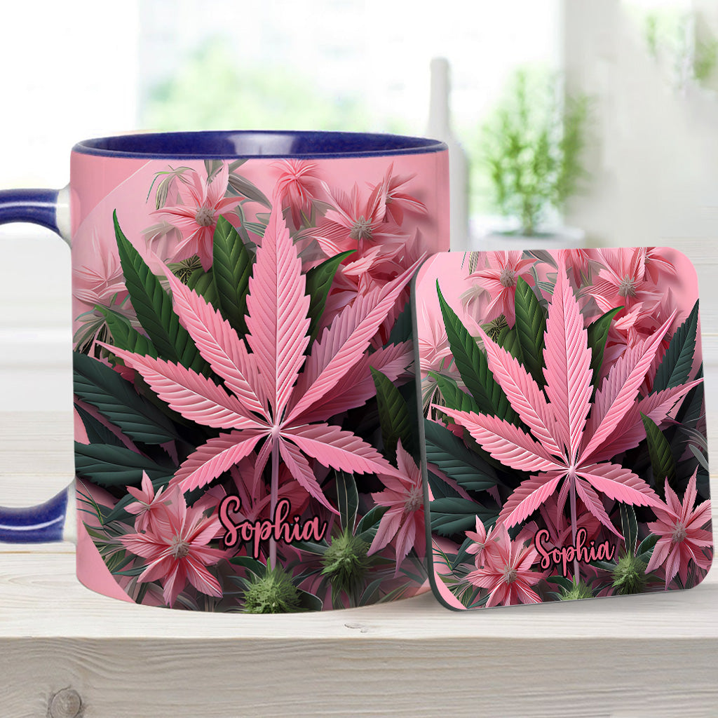 Mug personnalisé Pink Stoner Chick - Thème cannabis