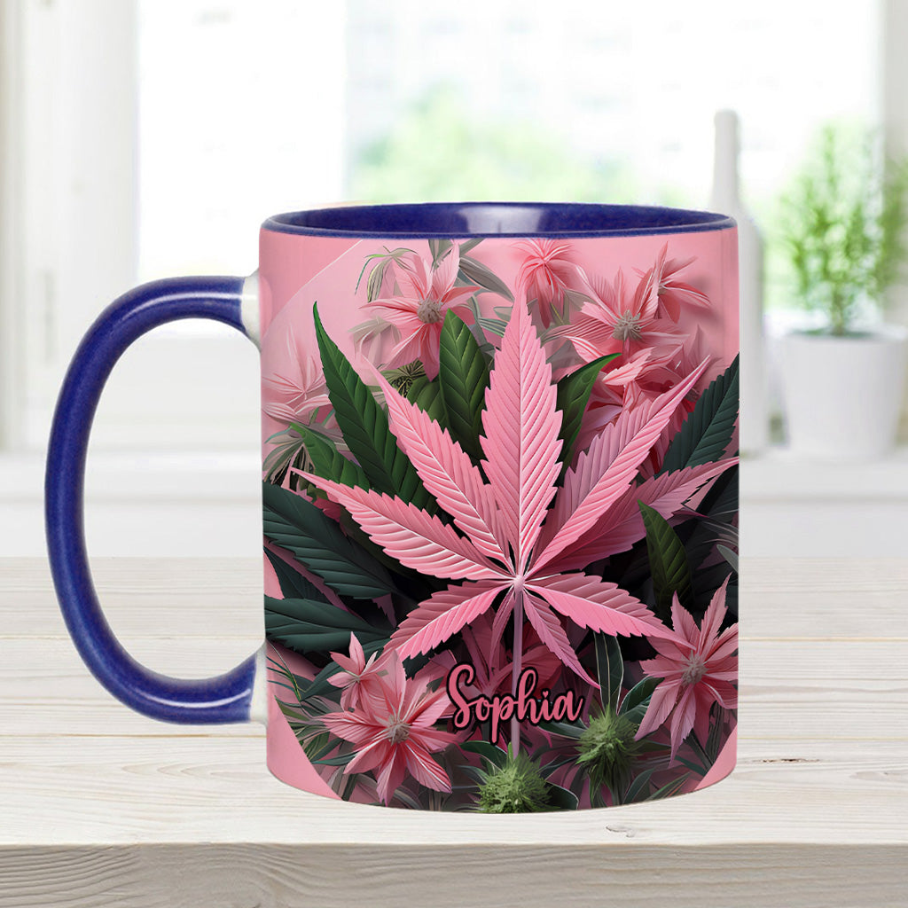 Mug personnalisé Pink Stoner Chick - Thème cannabis