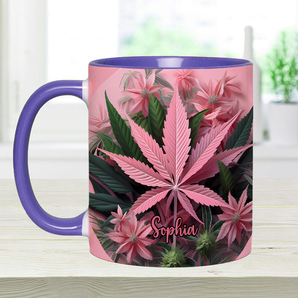 Mug personnalisé Pink Stoner Chick - Thème cannabis