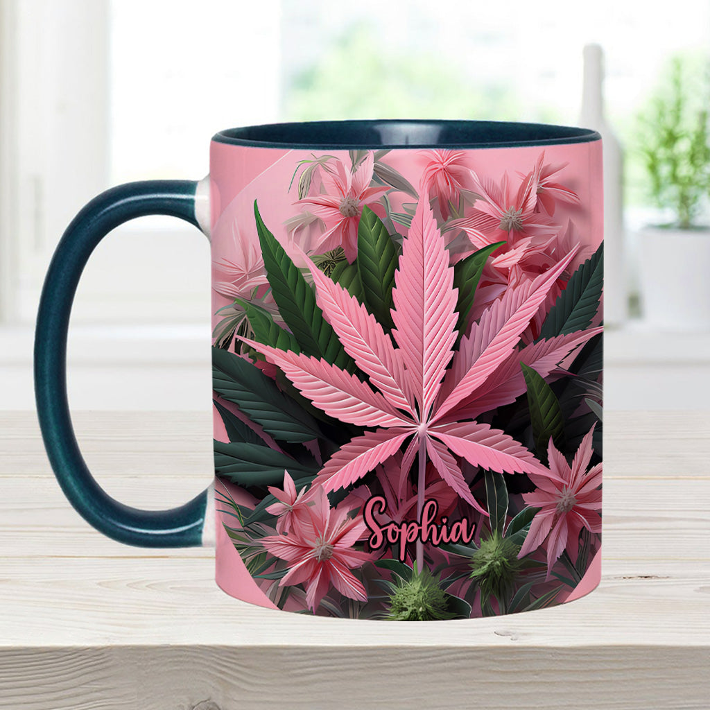 Mug personnalisé Pink Stoner Chick - Thème cannabis