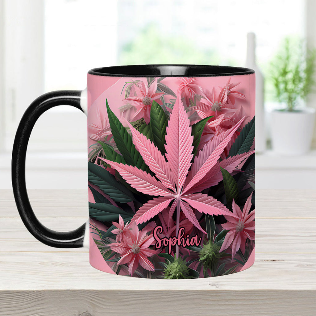 Mug personnalisé Pink Stoner Chick - Thème cannabis