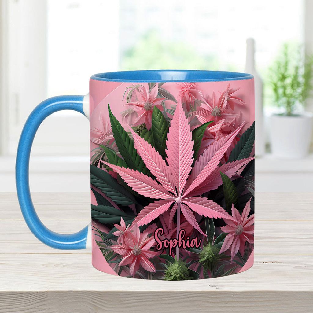 Mug personnalisé Pink Stoner Chick - Thème cannabis