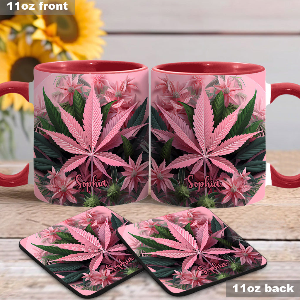 Mug personnalisé Pink Stoner Chick - Thème cannabis