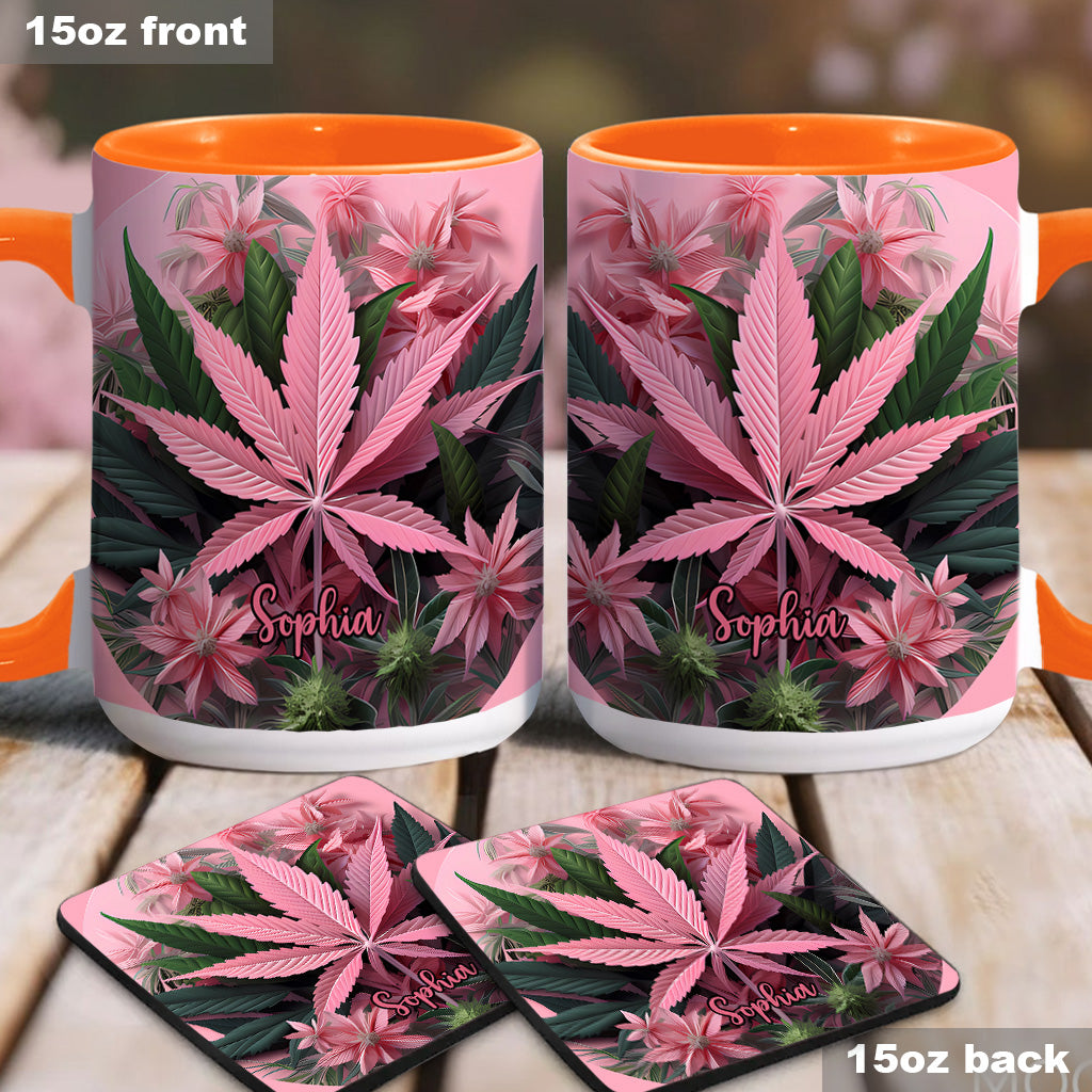 Mug personnalisé Pink Stoner Chick - Thème cannabis