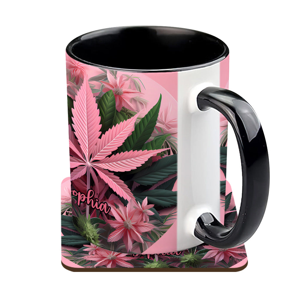 Mug personnalisé Pink Stoner Chick - Thème cannabis